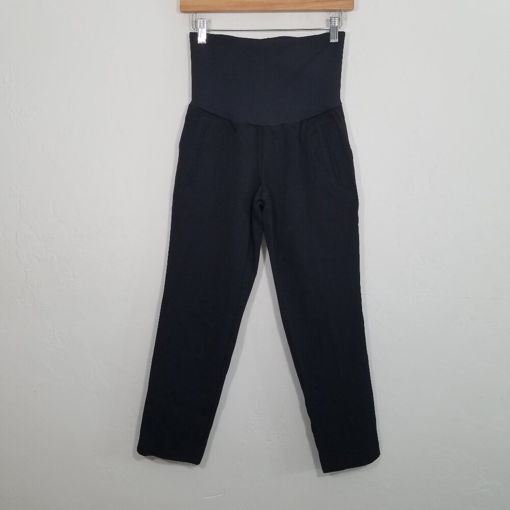 A Pea in the Pod Maternity Pull-On Stretch Pants Black Size XS